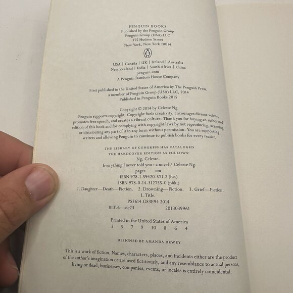 Everything I Never Told You By Celeste Ng Paperback 2015 Edition - Picture 3 of 3